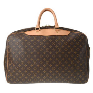LOUIS VUITTON Monogram Alize Trois Poche Brown Canvas Boston Bag